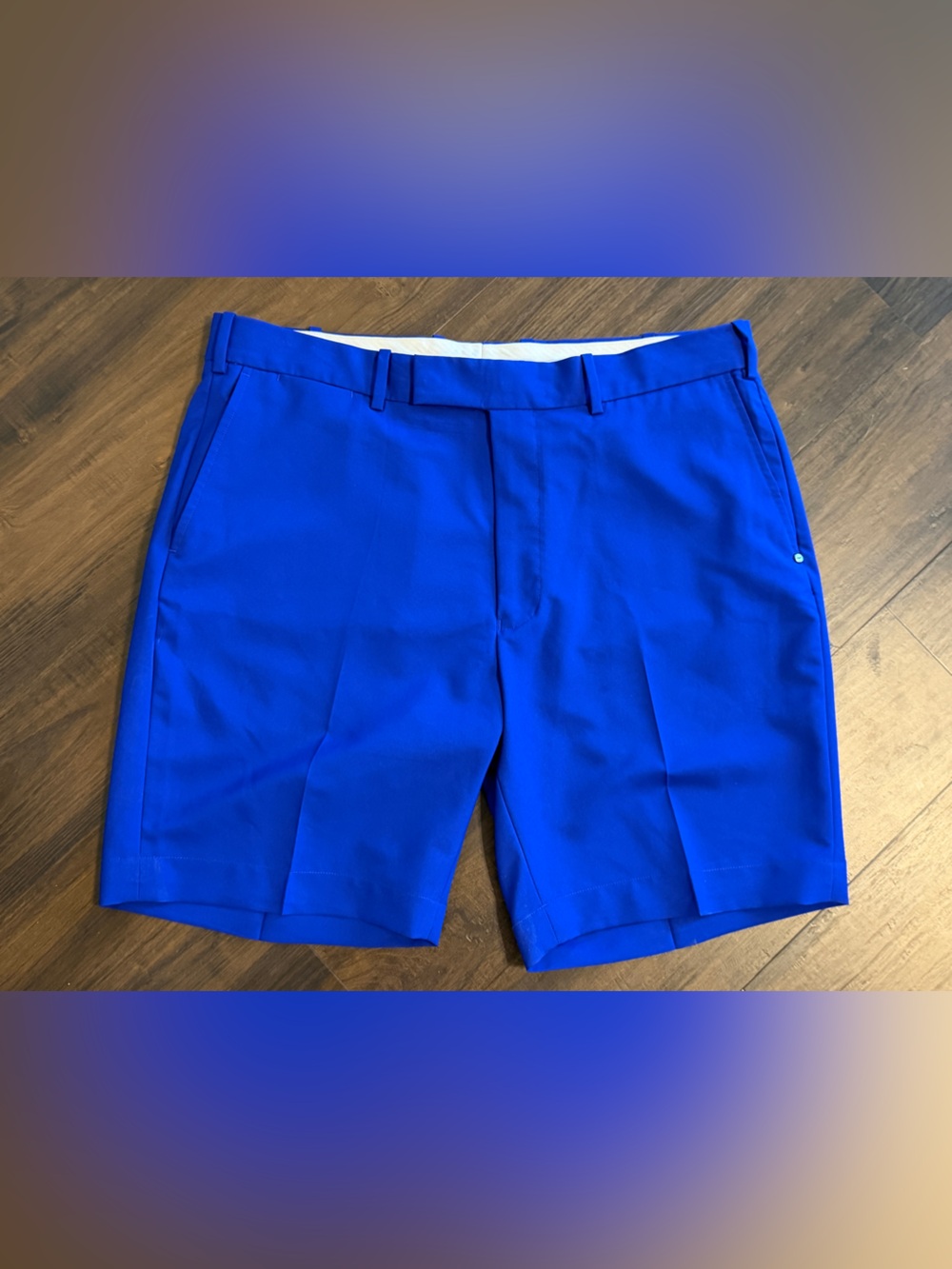 Ralph Lauren RLX Men’s Size 36 Blue Golf Shorts Performance Flat Front